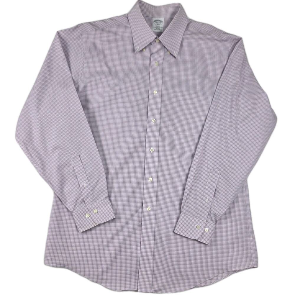 Brooks Brother 1818 Regent Fit Non Iron Purple 16.5/4-5